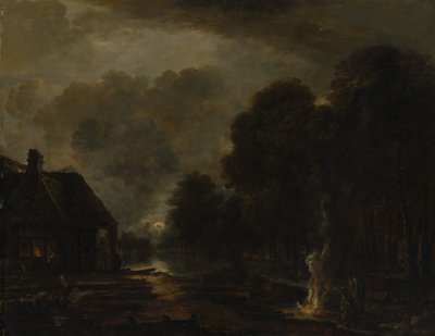 ファーリア、1650年代初頭または中期。 作： Aert van der Neer