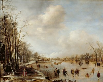 冬の風景、1645 作： Aert van der Neer