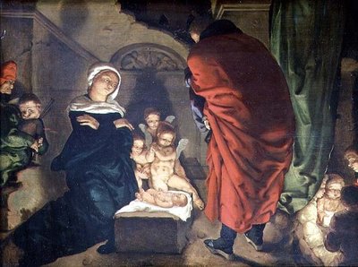聖誕祭（油彩・キャンバス 作： Aertgen Claesz van Leyden