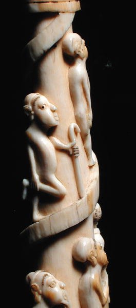 コンゴ産象牙の彫刻（223943のディテール 作： African