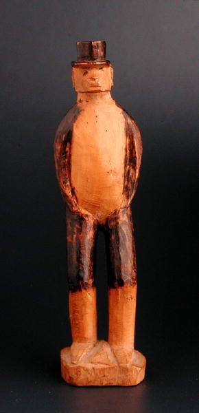 ヨーロッパ人男性の立像 東南アジア 19世紀後半 （木製） 作： African