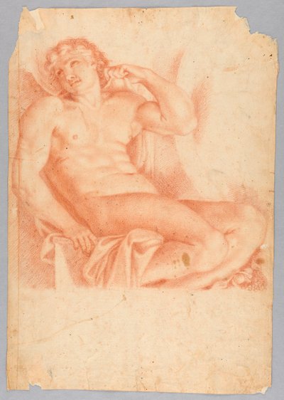 Annibale Carracci の後、Galleria Farnese の Hero and Leander の奴隷 作： After Annibale Carracci