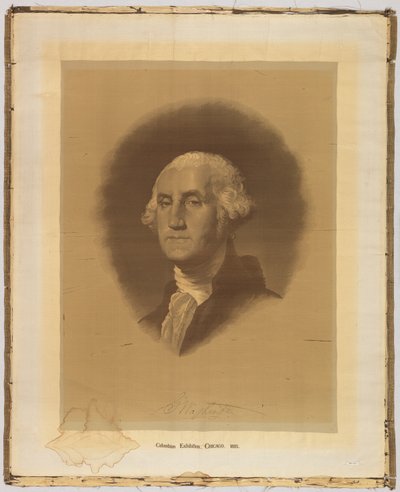 織りの肖像画 作： After Gilbert Stuart