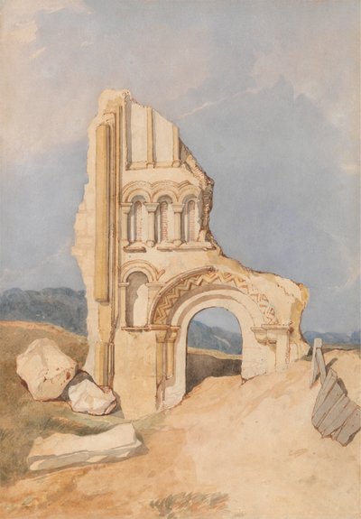 Normanin kirkon rauniot 作： After John Sell Cotman