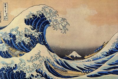 神奈川の大波の裏側 作： After Katsushika Hokusai