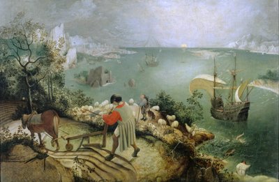 イカロスの墜落のある風景 作： ピーター・ブリューゲル長老の後