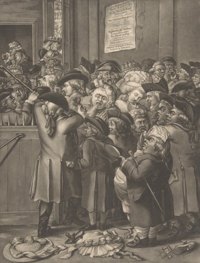 ピットドア ラ・ポルト・デュ・パルテール 1784年11月9日 作： After Robert Dighton the Elder.
