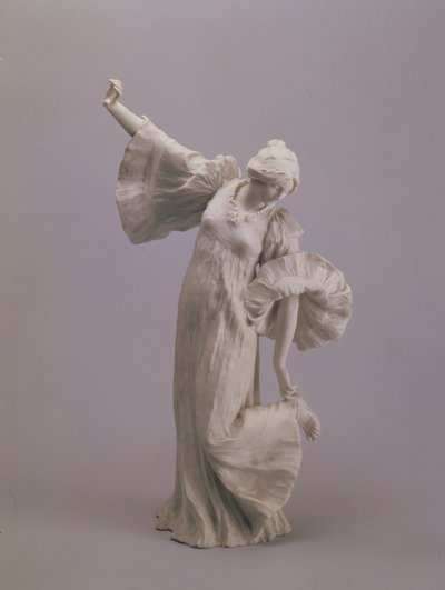 ダンサー、テーブルのセンターピースから、セーヴル、1900（ビスケット） 作： Agathon Leonard