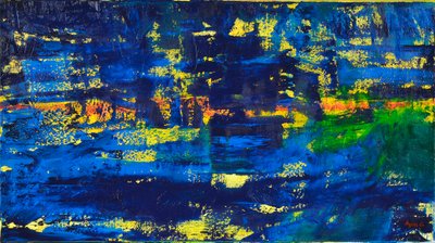 Flow 1、2018年（キャンバスに油彩） 作： Agnes Girardon