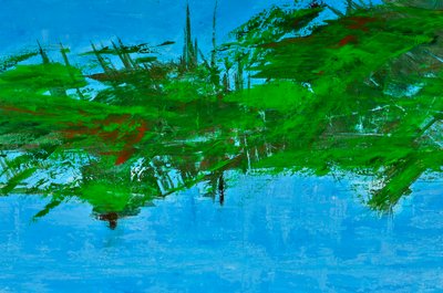 Lombok, 2017 (acrílico sobre tela) 作： Agnes Girardon