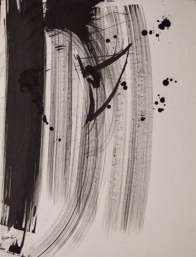 Sem título 18, 2016 (tinta sobre papel) 作： Agnes Girardon