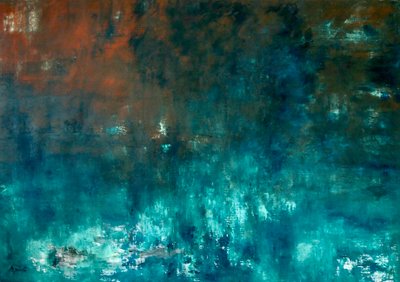 無題 、2020年、キャンバスに油彩 作： Agnes Girardon