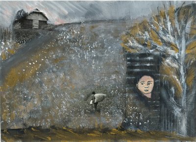 田園風景　隠された視線 作： 