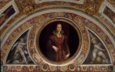 エレオノーレ・デ・トレドの肖像（スレートに絵画 作： Agnolo (after) Bronzino