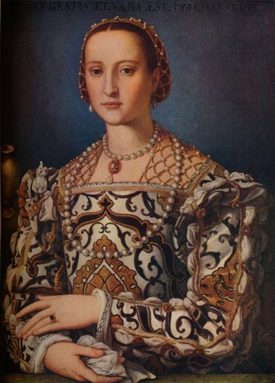 トレドのエレオノーラ、c1559 作： Agnolo Bronzino