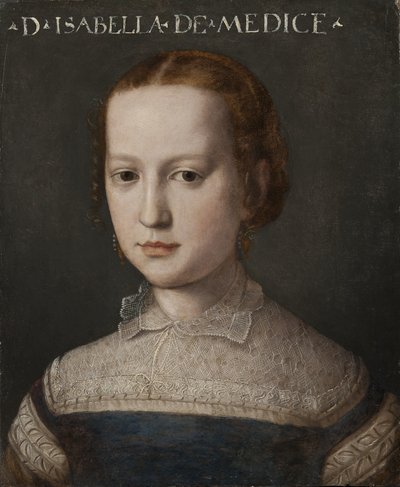 イザベラデメディチ、1555年頃 作： Agnolo Bronzino