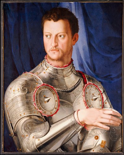 コジモの肖像I de "Medici、c.1545 作： Agnolo Bronzino