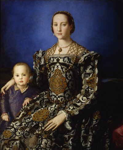 トレドのエレノアと息子のジョバンニ、1545年頃の肖像画 作： Agnolo Bronzino