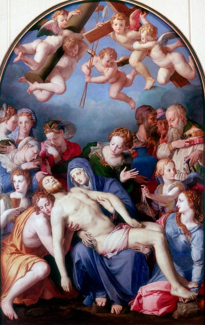 十字架からの堆積、1443-1445 作： Agnolo Bronzino