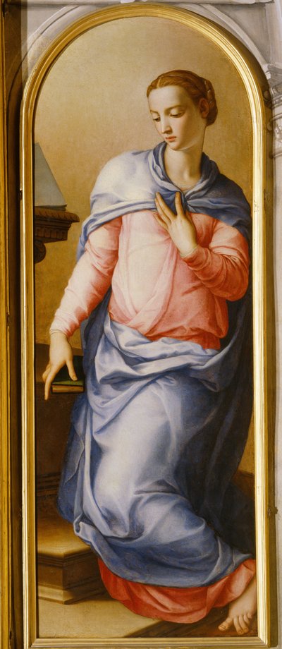 受胎告知の処女 作： Agnolo Bronzino