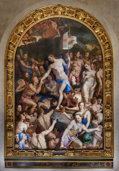 メディチ家礼拝堂: 辺境へのキリストの降臨 作： Agnolo Bronzino