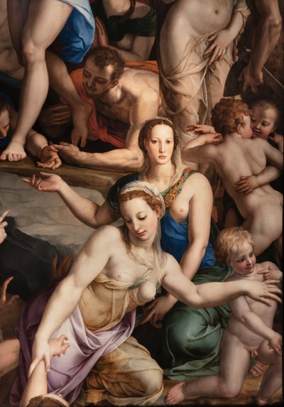 メディチ家礼拝堂: リンボへのキリストの降臨、詳細 作： Agnolo Bronzino