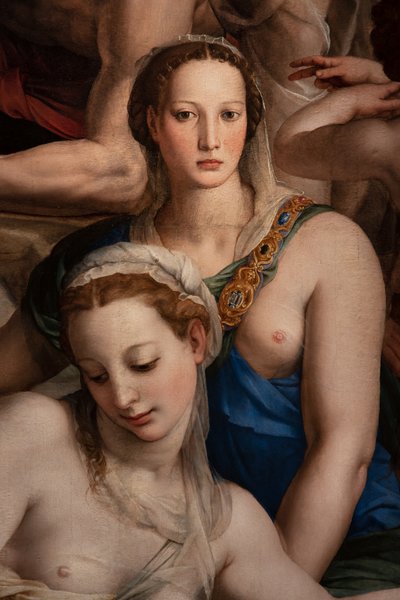 メディチ家礼拝堂: リンボへのキリストの降臨、詳細 作： Agnolo Bronzino