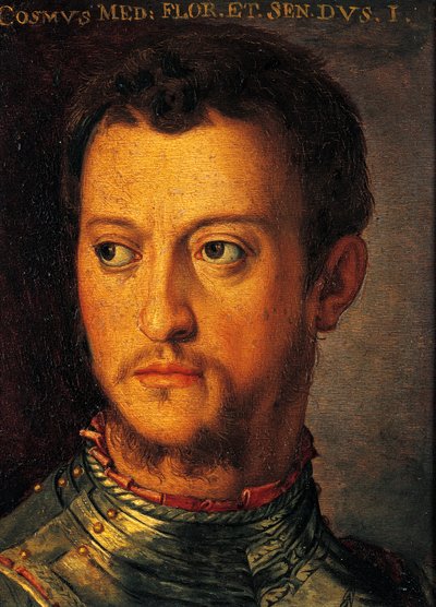 アグノロ・ブロンジーノ作「コジモ1世・ド・メディチの肖像」（絵画 作： Agnolo Bronzino