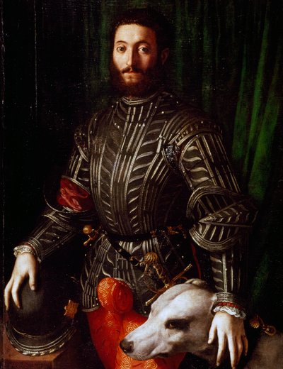 グイドバルド2世デッラ・ロヴェーレの肖像（ウルビーノ、ペーザロ-1514年 作： Agnolo Bronzino