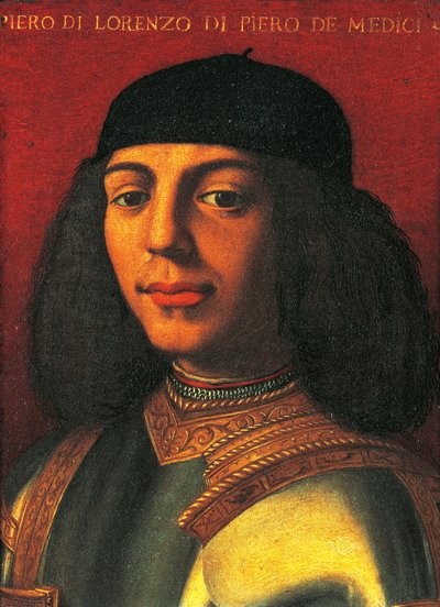 ピエロ・デ・メディチ（不幸なピエロとも呼ばれる）の肖像（フィレンツェ 作： Agnolo Bronzino