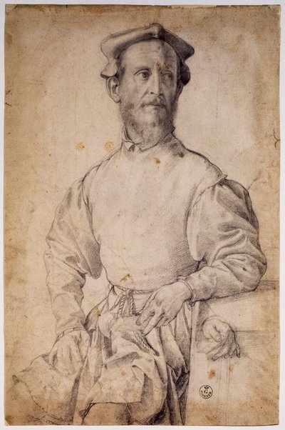 ポントルモの肖像 作： Agnolo Bronzino