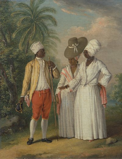 西インド自由ドミニカ人、ドミニカ自由先住民、カリフォルニア州。 1770年。 作： Agostino Brunias
