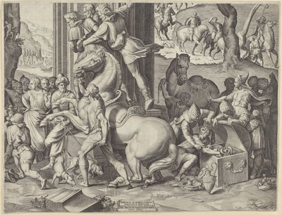 賢者の礼拝（右下部分） 作： Agostino Carracci