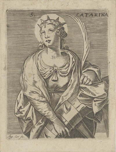 アレクサンドリアのキャサリン S. Catarina (オブジェクトのタイトル) 作： Agostino Carracci