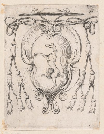 サンピエリ家の枢機卿の紋章、1590-95。 作： Agostino Carracci