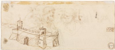 クレネイテッドフォートレスヴァーソ、後半1500年代。 作： Agostino Carracci