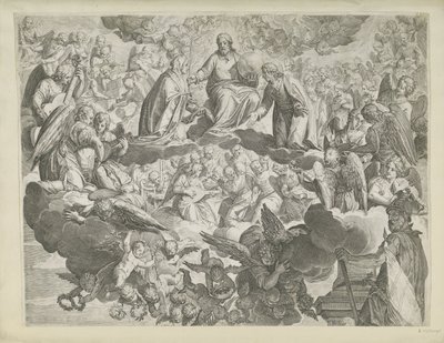 パドヴァの聖ユスティナの殉教（上半分） 作： Agostino Carracci