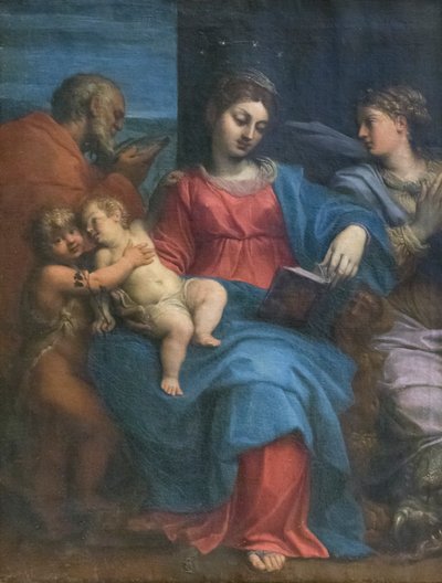 Pyhä perhe pyhän Margaretin kanssa 作： Agostino Carracci