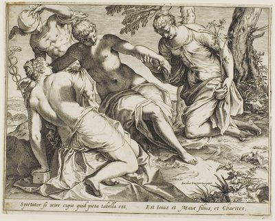 マーキュリーとグレイセス 作： Agostino Carracci