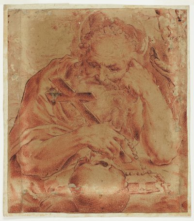 聖ジェローム 作： Agostino Carracci