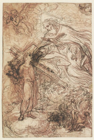 三位一体と堕落 作： Agostino Masucci (attributed to)