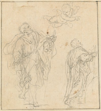天使に導かれた使徒 作： Agostino Masucci