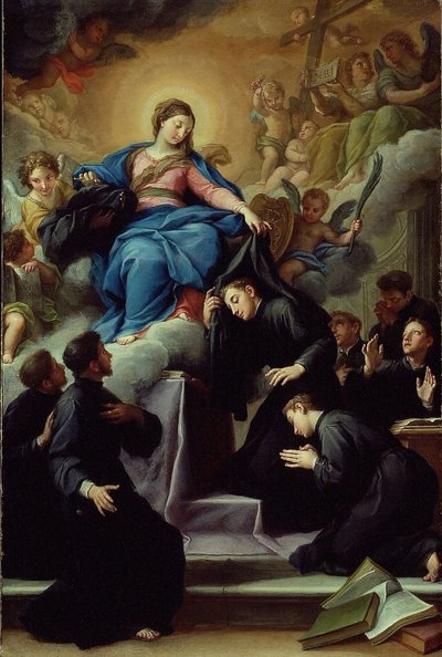Servite Orderの7人の創設者とマドンナ、1728年頃（キャンバスに油彩） 作： Agostino Masucci