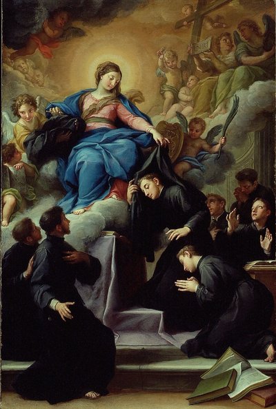 Servite Orderの7人の創設者とマドンナ、c。 1728年。 作： Agostino Masucci