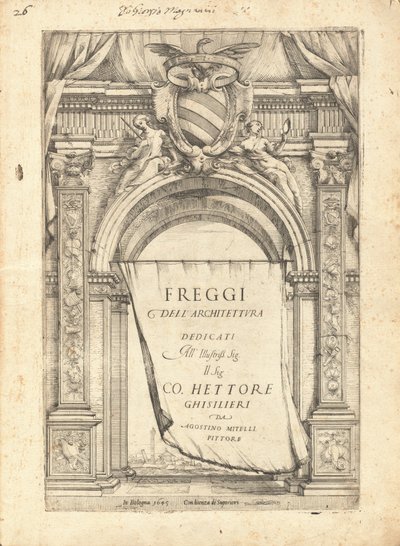 建築のフレッジ 作： Agostino Mitelli