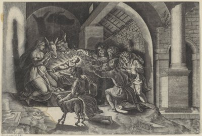 羊飼いの礼拝 作： Agostino Veneziano