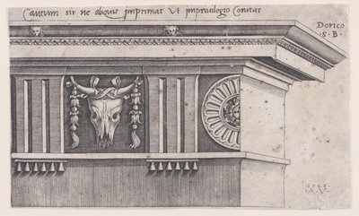 1528 年のドリック エンタブラーチュア。 作： Agostino Veneziano