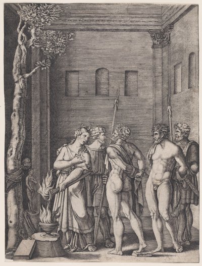 イフィゲニア、カリフォルニア州。 1514–36。 作： Agostino Veneziano