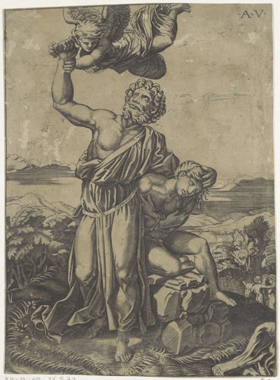 イサクの犠牲 作： Agostino Veneziano