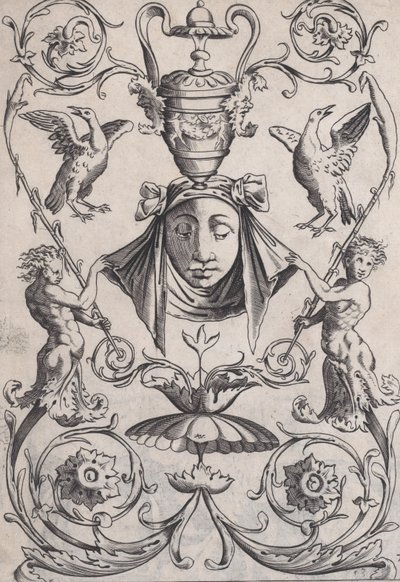 装飾パネル、約。 1514-36。 作： Agostino Veneziano